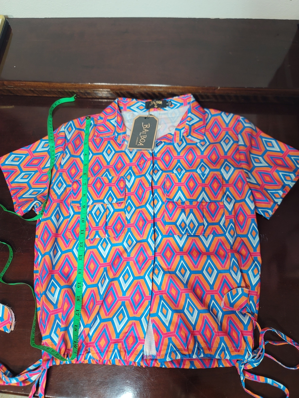 Short-Sleeve Button Shirt for Woman NWT